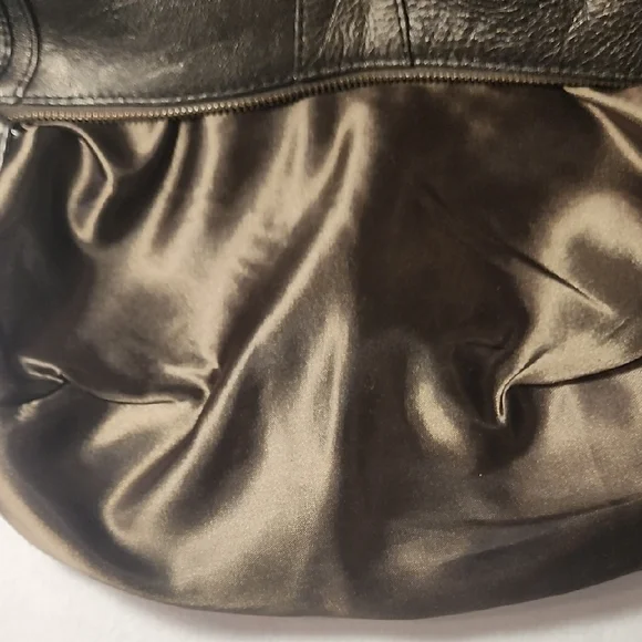 BANANA REPUBLIC LEATHER COW HIDE Chic Brown  Shoulder Bag - Picture 10 of 13